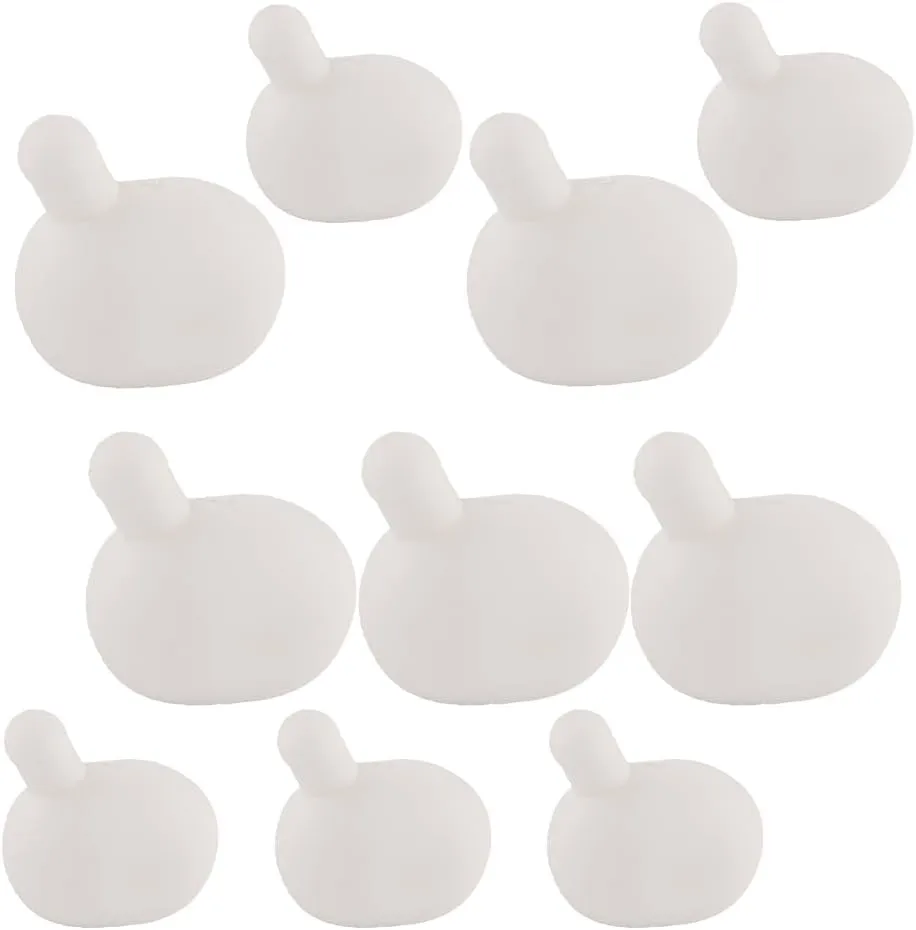 10 Pcs Squeeze Stress Ball 2.4 Inch/2.7 Inch Silicone Press Bubble Insert for Crochet DIY Bubbles Insert Replacement