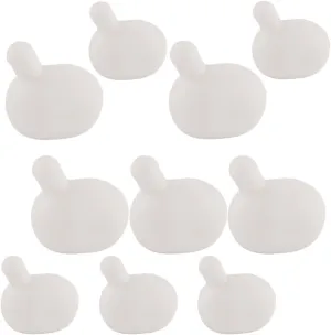 10 Pcs Squeeze Stress Ball 2.4 Inch/2.7 Inch Silicone Press Bubble Insert for Crochet DIY Bubbles Insert Replacement