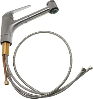 10.061.033.127 DOMO Pull Out Kitchen Faucet, 9", Splendure Stainless Steel