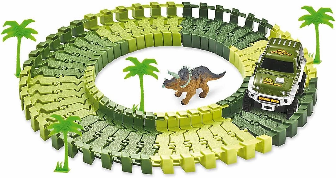 100654 Magic Traxx Dino-Park Mini 54 Pieces in Box Green