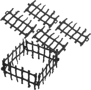 100pcs Fence for Miniature Animal Panel Playset for Dollhouse Fairy Garden Inspiring DIY Crafts Creative Play with Sturdy Fencing