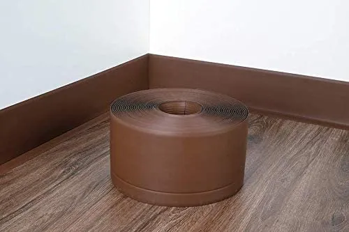 10M PVC Flexible Skirting Board 100x25mm for Bathroom & Kitchen – Easy Install, Waterproof, Flexible, Various Colours, Adhesive Not Included