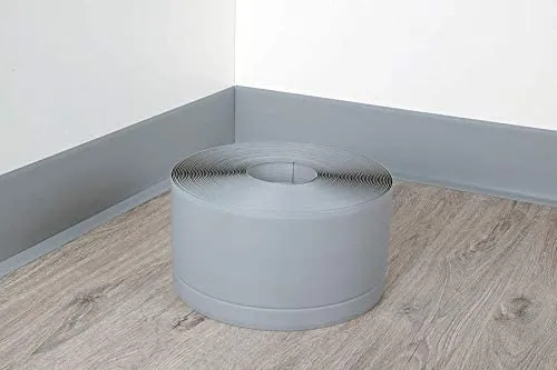 10M PVC Flexible Skirting Board 100x25mm for Bathroom & Kitchen – Easy Install, Waterproof, Flexible, Various Colours, Adhesive Not Included