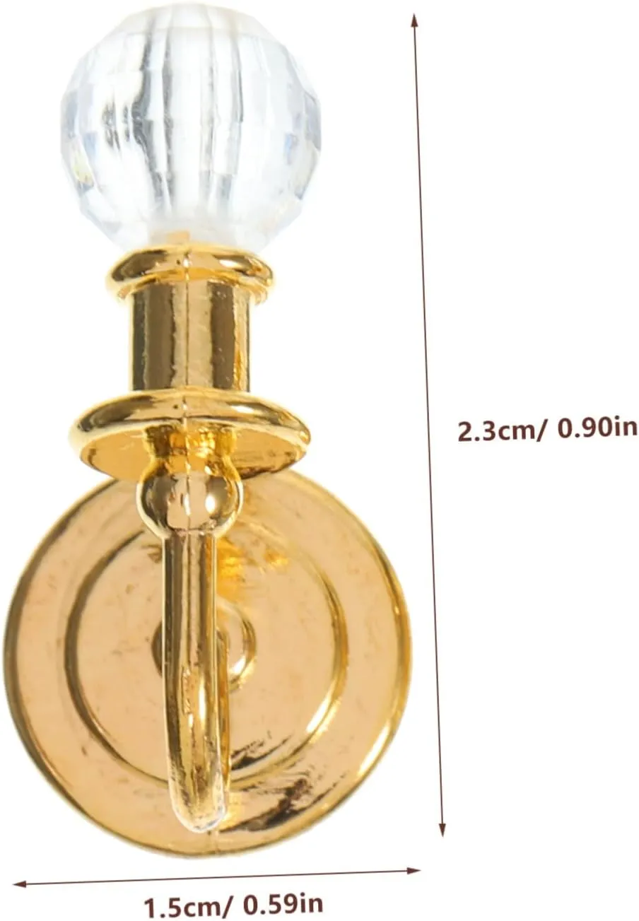 10pairs Wall Light Model of Tiny Decorative Lamps for Dollhouse Decor Compact Easy to Install House Scenes Design