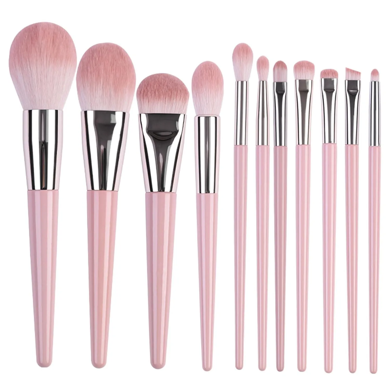 10pcs Makeup Brush Set Cosmetic Foundation Brush For Liquid Makeup Contour Eyeshadow Blush Brush Makeup Brushes Kit (11 Makeup Brushes)