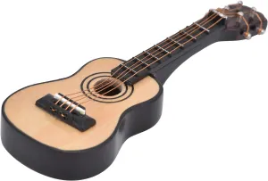 1/12 Scale Dollhouse Miniature Guitar Mini Musical Instrument Wooden Model Replica Festival Decoration Dollhouse Accessories(Classical Guitar)