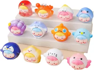 12 Packs Mini Food Doll Series Blind Pack (12 PCs in one Bag) Random Design Ornament Cartoon Plush Toy Cute Figures Collectible Toys for Birthday Gifts