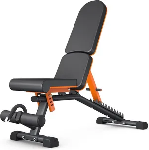 1300LB Weight Bench, Heavy Duty Bench Adjustable Workout Bench Press Set for Home Gym Strength Training, Multi-Purpose Workout Bench for Incline Flat Decline Sit Up Bench for Full Body Fitness