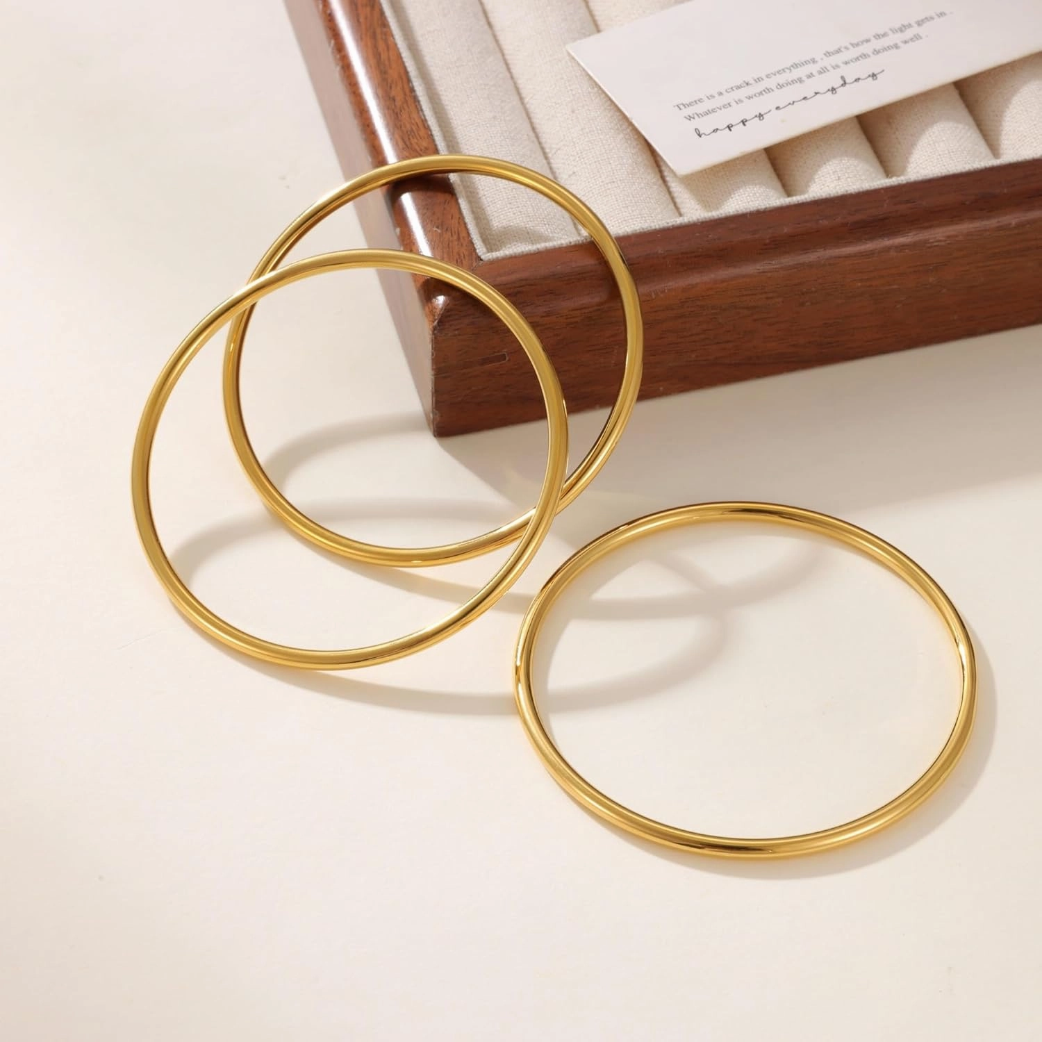14k Gold Stainless Steel Plated Love Bracelet Plated Stackable For Women Round Solid Color Plain Circle Bracelet The Love Wedding For Couple