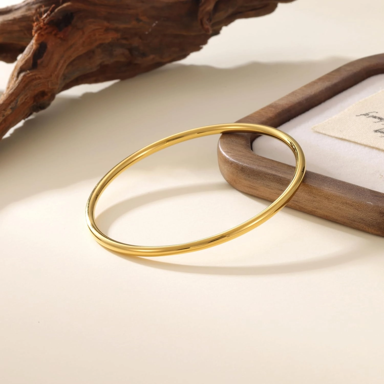 14k Gold Stainless Steel Plated Love Bracelet Plated Stackable For Women Round Solid Color Plain Circle Bracelet The Love Wedding For Couple