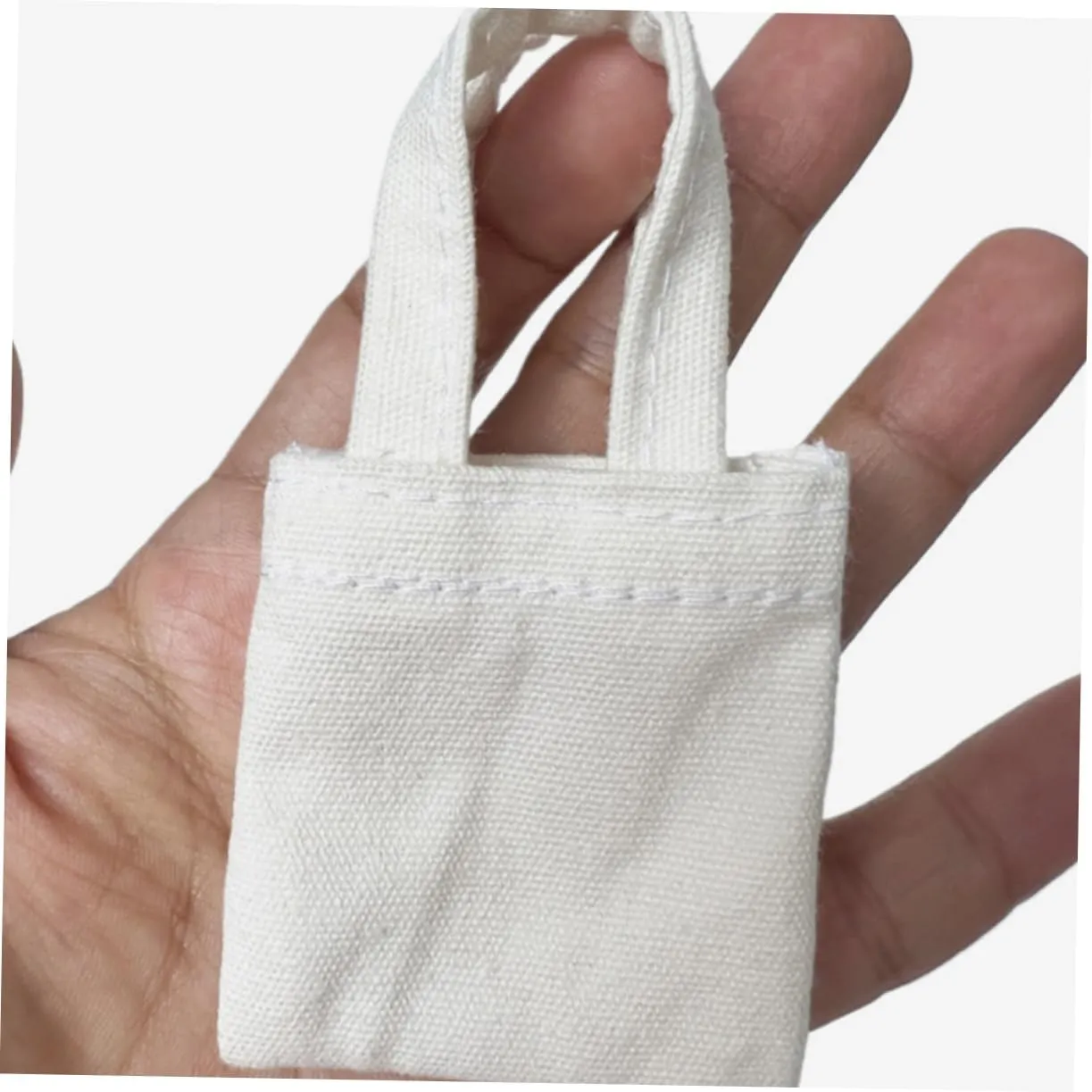 15pcs Miniature Canvas Bags for Dollhouse Accessories Doll Dressing Bag Decor for Doll Collection Cute and Portable Design