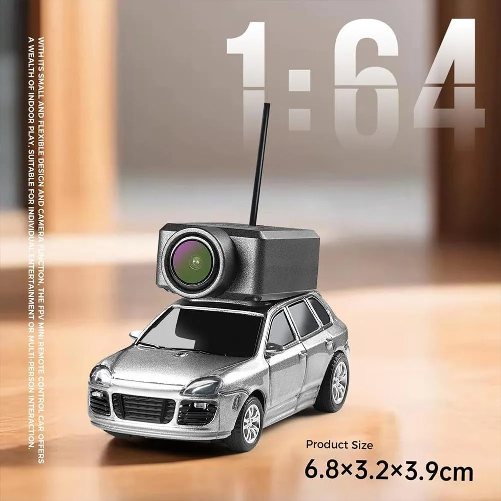 1/64 FPV Mini RC Car,FPV RC Racing Car with HD Camera & 3-Speed,2.4GHz WiFi App Controlled Remote Control Drift Cars for Adults,Realistic The First Perspective RC Toy,for Enthusiasts
