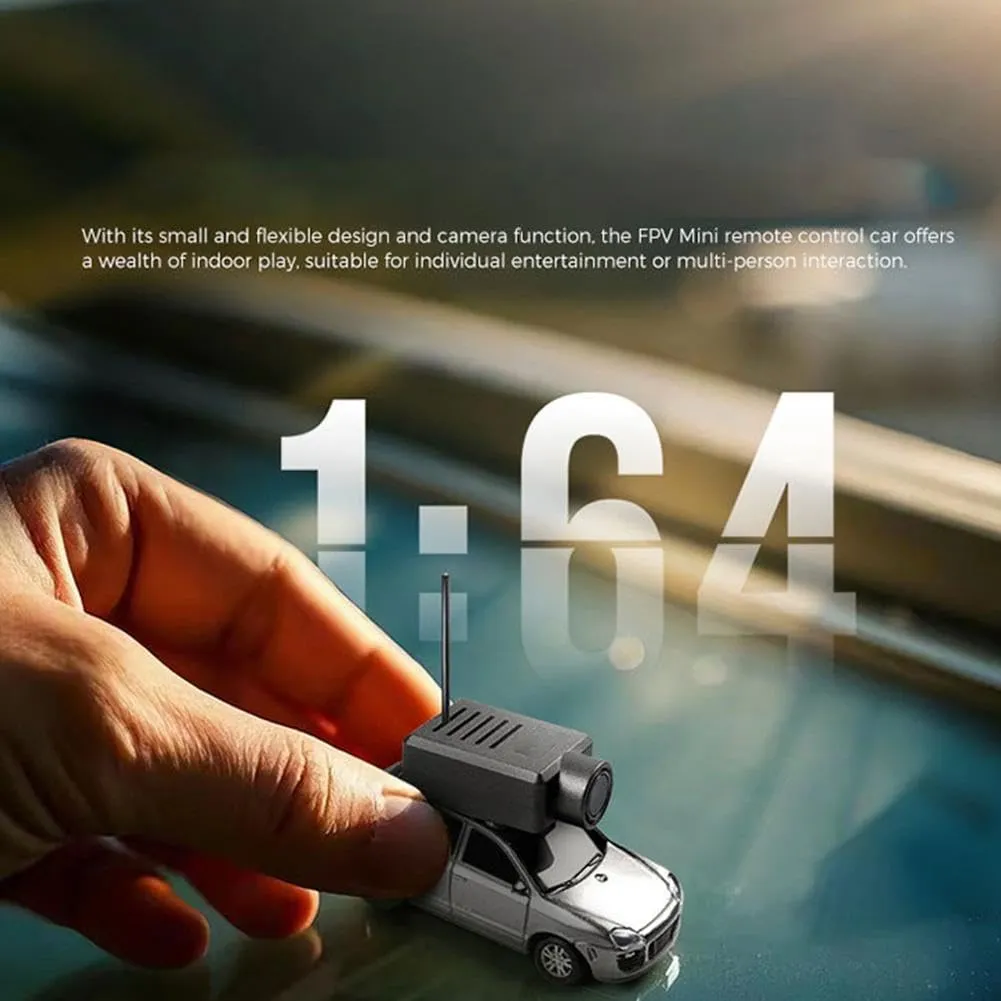 1/64 FPV Mini RC Car,FPV RC Racing Car with HD Camera & 3-Speed,2.4GHz WiFi App Controlled Remote Control Drift Cars for Adults,Realistic The First Perspective RC Toy,for Enthusiasts