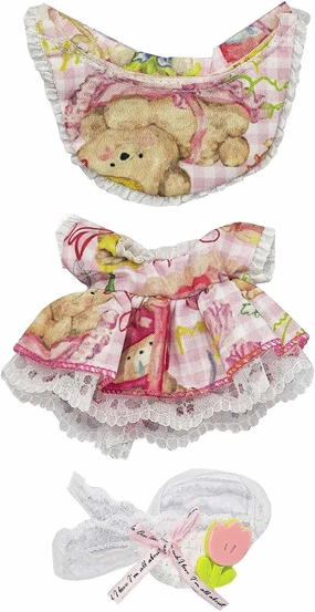 17cm Doll Clothes (NO Doll) Cute and Chic Outfits - 3 Piece (Hat   Dress   Apron), Kawaii Doll Set Accessories are Suitable for Birthday Gifts, Dress Up