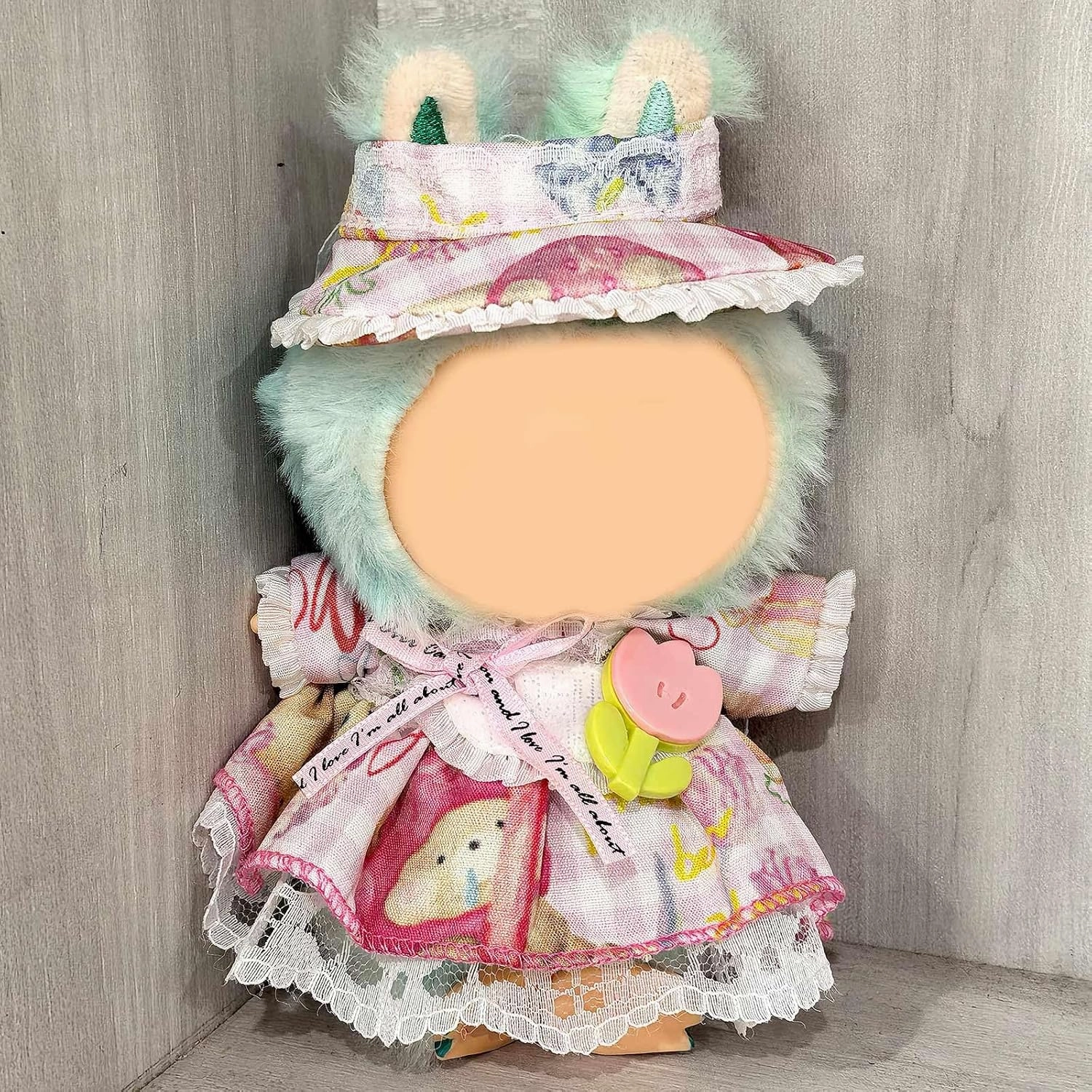 17cm Doll Clothes (NO Doll) Cute and Chic Outfits - 3 Piece (Hat   Dress   Apron), Kawaii Doll Set Accessories are Suitable for Birthday Gifts, Dress Up