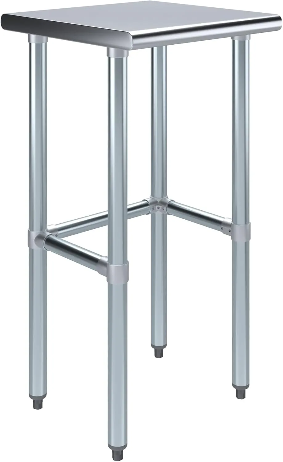 18 in. x 18 in. Open Base Stainless Steel Work Table | Residential & Commercial | Food Prep | Heavy Duty Utility Work Station | NSF