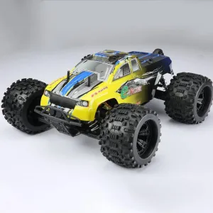 1/8 Nitro RC Car for Adult 90KM/H 2.4G Full Proportional Nitro Gas Power Remote Control Truck RTR 30CXP Nitro Engine with Pull Starter 4WD Methanol Fuel RC Climbing Vehicle Rock Crawler