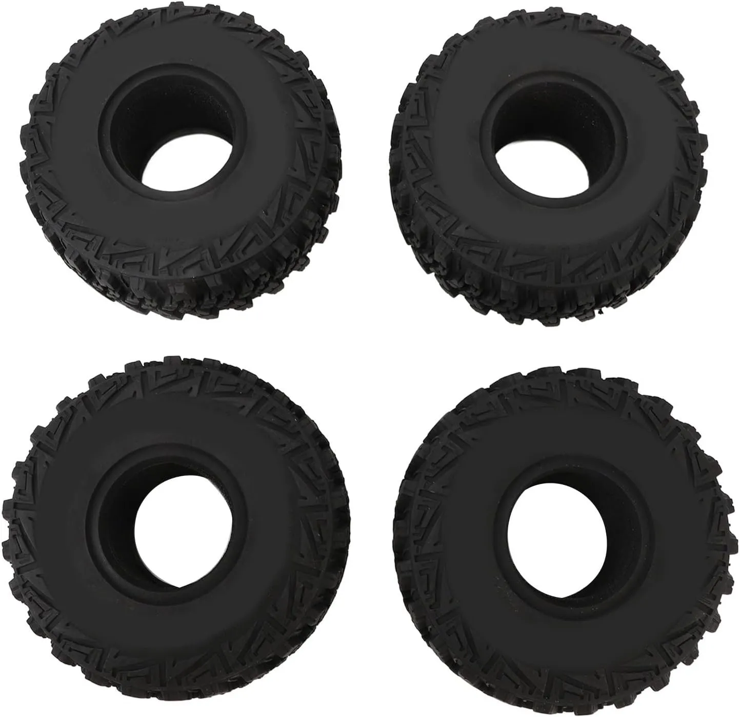 1.9inch RC Crawler Tires, Strong Grip Rubber Wheel Tyre with Foam Insert, and to Install, for RC Cars, Set of 4