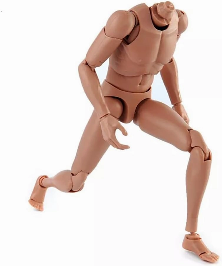 1:6 Scale Muscle Male Action Figure Europe Skin 12 Inch Flexible Male Figure Body Doll Miniature Figure Without Head Sculpt