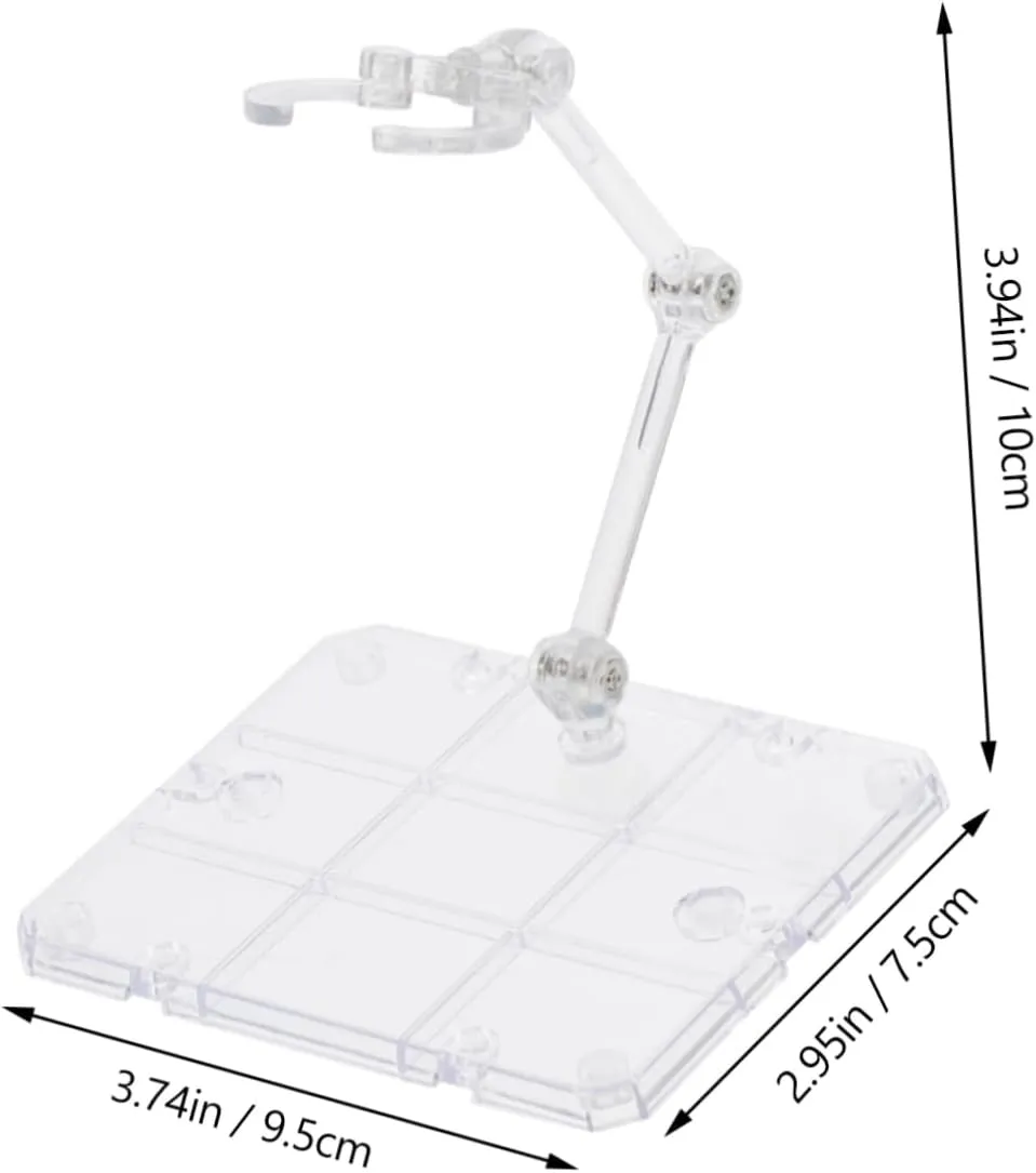 1set Action Figure Stand Display Rack Clear Toy Doll Holder Figures Compatible Various Models for Collectors and Display Homes Stores