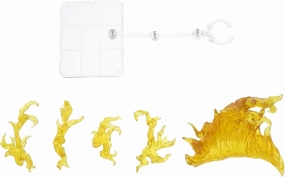 1set Action Figure Stand Flame Effects Lightweight Display Holder for Dolls and Models Support Base for Staging Action Scenes Clear and Portable Design
