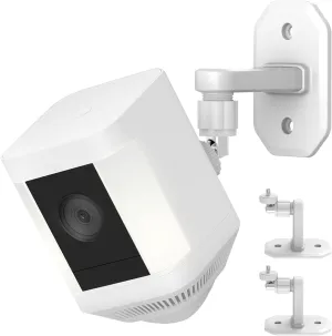 2 Pack Adjustable Wall Mount for Ring Spotlight Cam Battery and Ring Spotlight Cam Plus/Pro (Battery),360° Rotation, Indoor/Outdoor Bracket for Ring Surveillance Camera