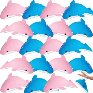 20 Pcs Plush Dolphin Toys 7.1" Dolphin Plush Stuffed Animal Dolphin Keychain Soft Decorative Dolphin Charm Keyring for Ocean Life Party Favors Accessory Baby Shower Decor