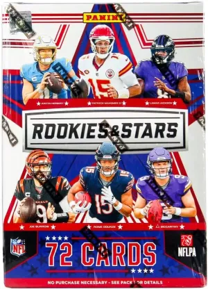 2024 Panini Rookies & Stars Football 6-Pack Hobby Blaster Trading Card Box (1 Autograph or Memorabilia Card)