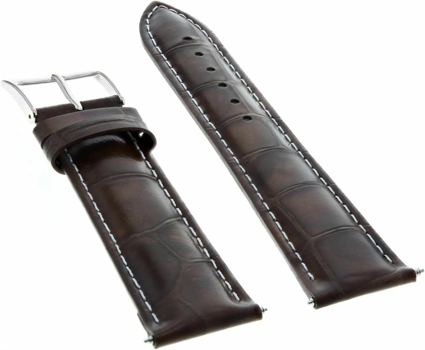 21mm Genuine Leather Watch Band Strap Compatible with Longines Watch