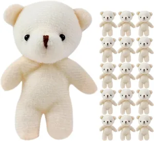24 Pcs Mini Stuffed Bears Mini Plush Bears for Keychain Small Soft Bears Hanging Pendant