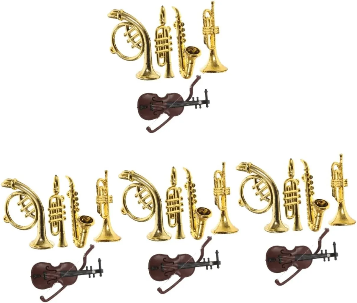 25pcs Dollhouse Instruments Miniature Musical Toys for Scale Dollhouses Includes Violin Saxophone Trumpet and More Decor for Boys and Girls Imaginative Play