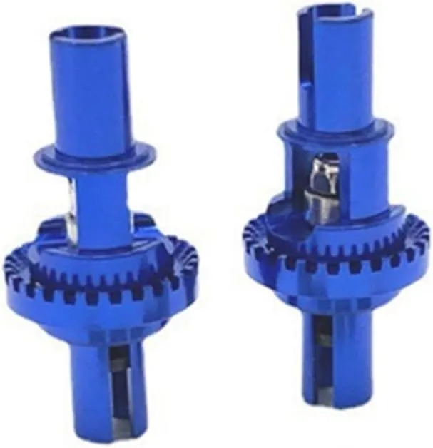 2Pcs Metal Adjustable Differential for Wltoys 284131 K969 K989 P929 Mini-Q AWD IW04M AMZ 1/28 RC Car Upgrade Parts(Blue)