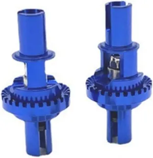 2Pcs Metal Adjustable Differential for Wltoys 284131 K969 K989 P929 Mini-Q AWD IW04M AMZ 1/28 RC Car Upgrade Parts(Blue)