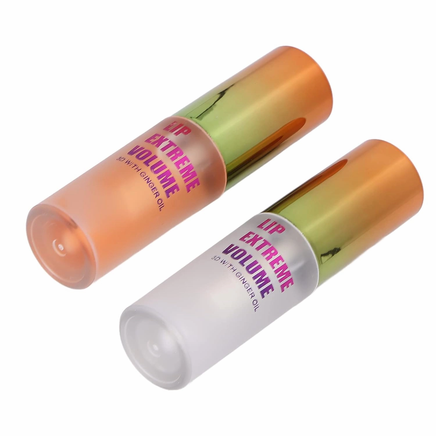 2Pcs Day & Night Lip Plumping Oil Set, 4.5G Plumper Serum With Ginger   Mint, Gloss for Moisturizing and Reducing Fine Lines