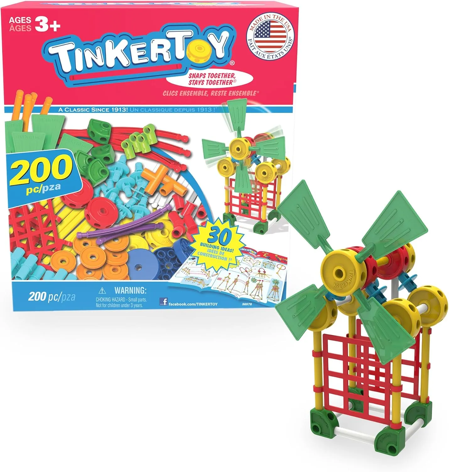 30 Model 200 Piece Super Building Set - Preschool Learning Educational Toy for Girls and Boys 3  (Amazon Exclusive)