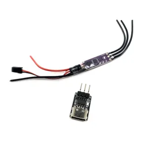 32-Bit ESC AM32 2-4S 40A Speed Controller 5V 2A BEC 25V 470uF Capacitor with ESC Param Coverter for RC Crawler Car Model Airplane Brushless Motors