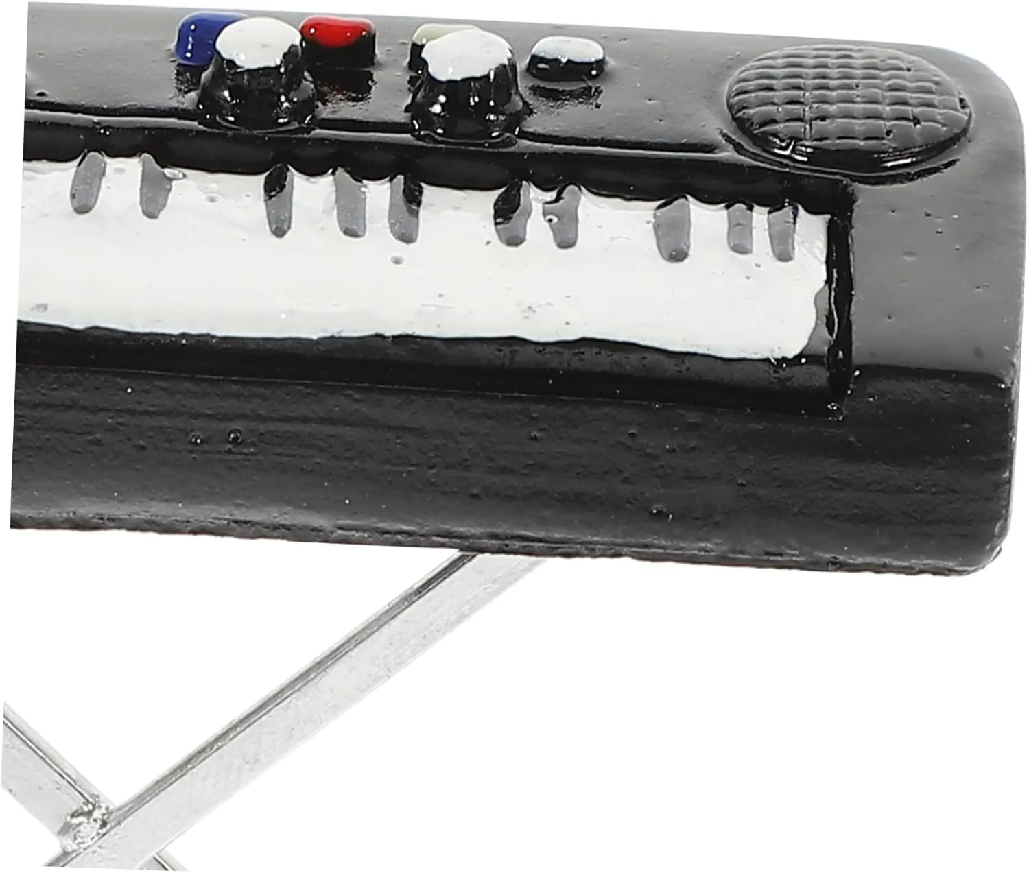 3pcs Miniature Electronic Organ Model Mini Musical Instrument for Dollhouse Realistic Alloy Decor