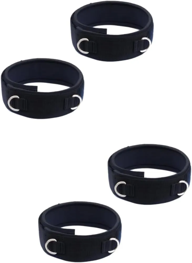 4 Pcs Gym Attachment Thigh Band The Black Blackl Blackw Thigh Strap Black in Neoprene Padded Taekwondo