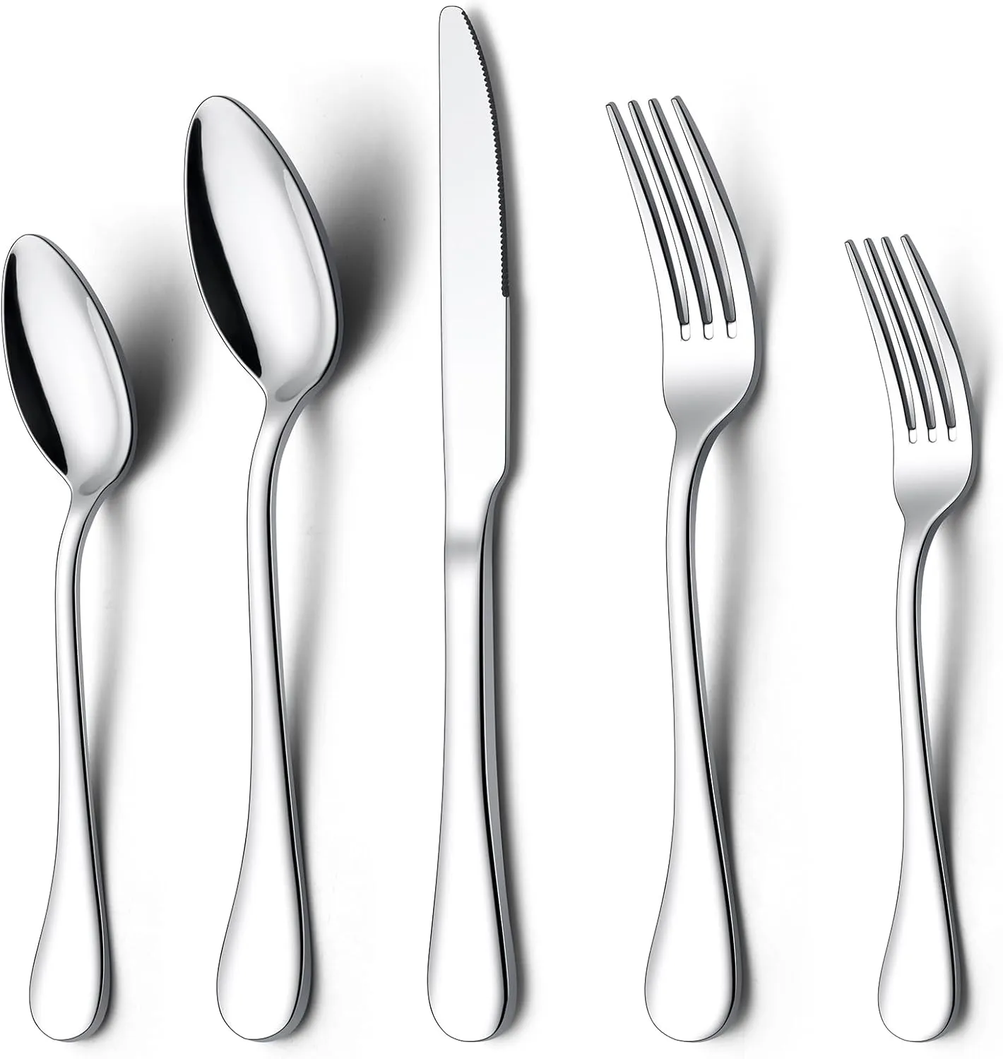 40 Pieces Silverware Set 18/10 Stainless Steel Cutlery Flatware Set for 8