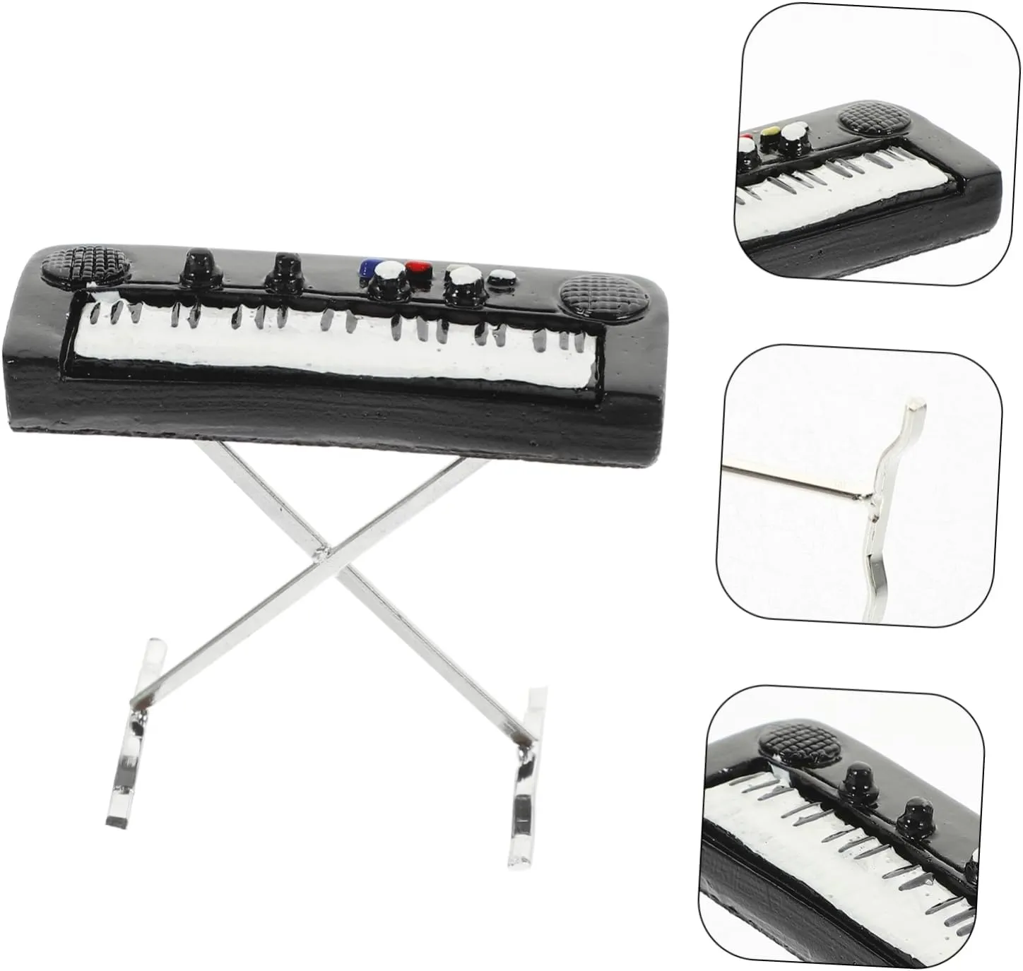 4pcs Miniature Musical Instrument Mini Electronic Organ for Doll House Decor Perfect Mini Piano for Music Lovers