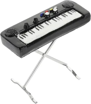 4pcs Miniature Musical Instrument Mini Electronic Organ for Doll House Decor Perfect Mini Piano for Music Lovers