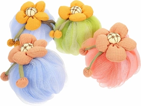 4Pcs Cartoon Doll Bath Loofah Exfoliating Balls for Adults Gentle Scrubber for Deep Cleansing Lightweight Bathing Accessories Watermelon