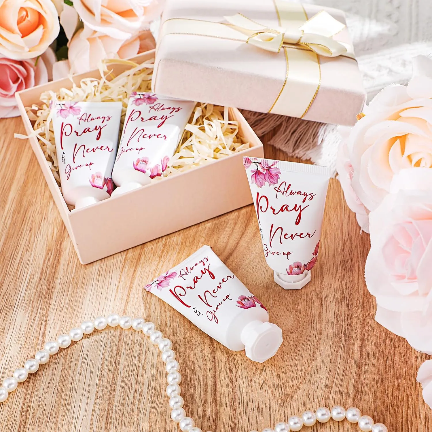 50 Pack Christian Hand Lotion Bulk Gifts for Women Mother Day Bible Mini Travel Hand Lotion Bulk for Stocking Stuffers Gifts Women Church Appreciation Teachers Coworkers(Modern)