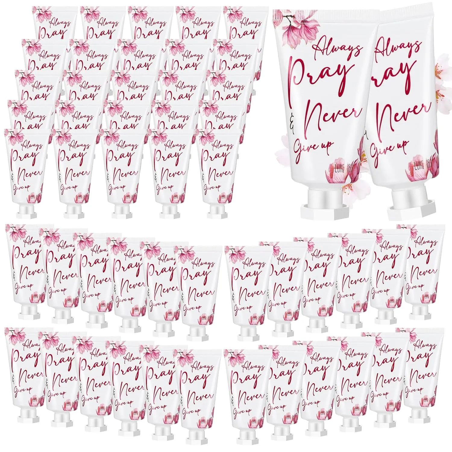 50 Pack Christian Hand Lotion Bulk Gifts for Women Mother Day Bible Mini Travel Hand Lotion Bulk for Stocking Stuffers Gifts Women Church Appreciation Teachers Coworkers(Modern)