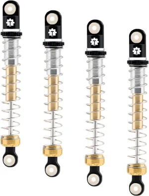 51mm Brass Aluminum Adjustable Threaded Tele Shock Absorber Damper for 1/24 RC Crawler Car Axial AX24 XC-1 Upgrade Parts