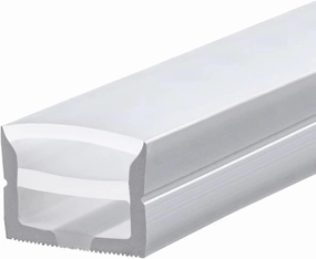 5M/16.5ft Silicone Channel System for 12mm DIY LED Neon Rope Light Strip, 20x14mm Flexible Tube Housing Profile, New Aluminum Extrusion Substitutes Waterproof IP67