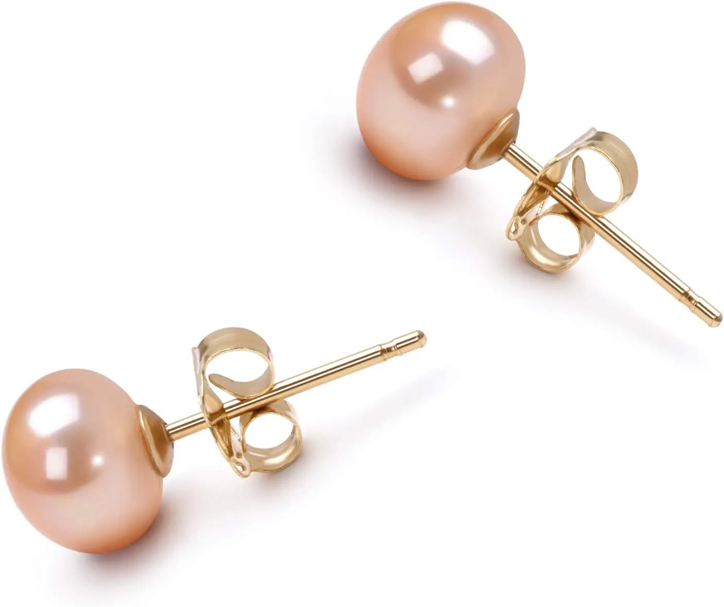 6-7mm AA Quality Freshwater 925 Sterling Silver Cultured Pearl Earring Pair For Women