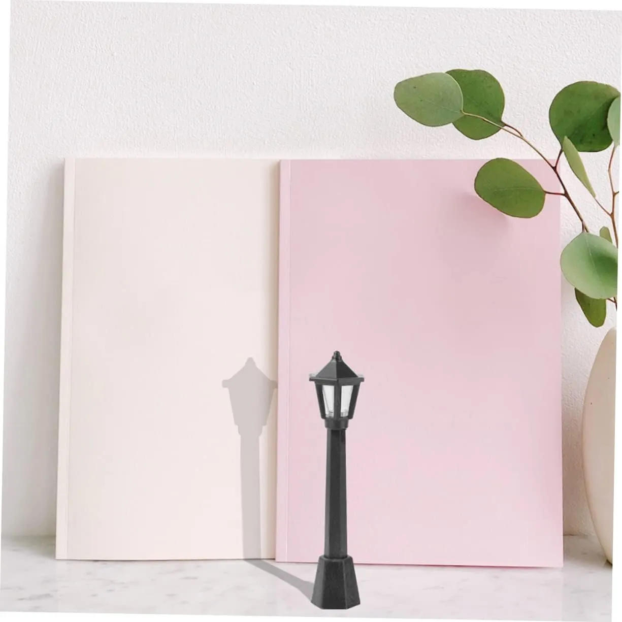 60pcs Miniature Street Light Decor Realistic Simulation Light Lamp Ornaments for Dollhouse Fairy Gardens and Micro Landscapes Environment-Friendly Plastic Design