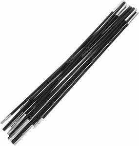 6 Section Fiberglass Tent Poles Replacement Kit Set for Flexible and Portable