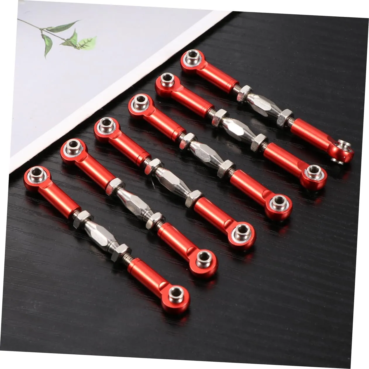 6pcs 71mm Aluminum Car Turnbuckle Rod Linkage for Epxhsp Racing Hpi Truck Buggy Machined Easy Install